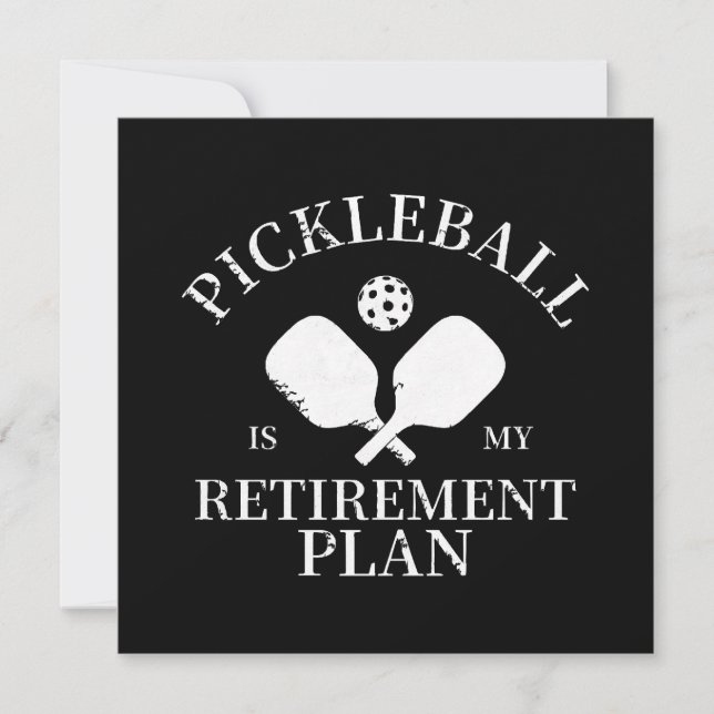pickleball är min pensionsplan inbjudningar (Framsida)