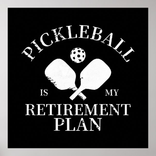 pickleball är min pensionsplan poster (Framsidan)
