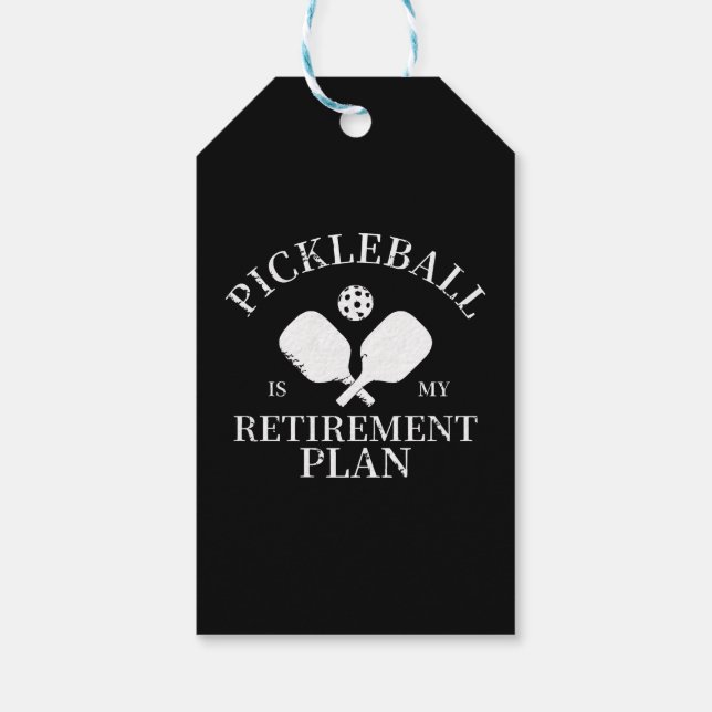 pickleball är min pensionsplan presentetikett (Baksidan)