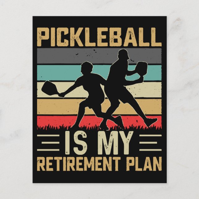 Pickleball är min pensionsplan Rolig Pickleball  (Framsida)
