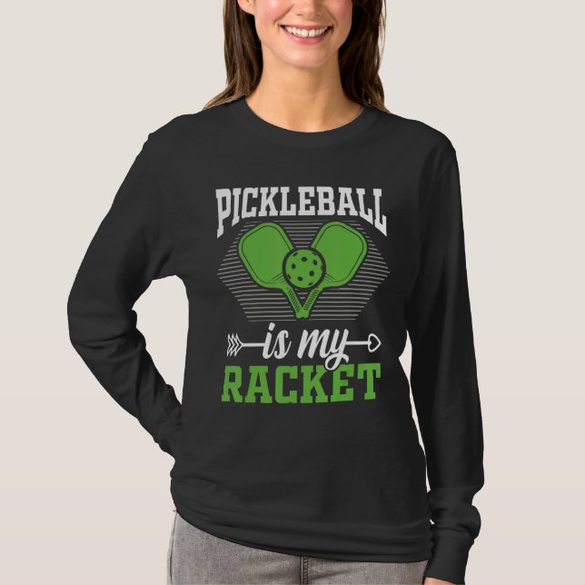 Pickleball är min ryggsäck Pickleball T Shirt (Framsida)