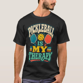 Pickleball är min terapi Retro sport T Shirt