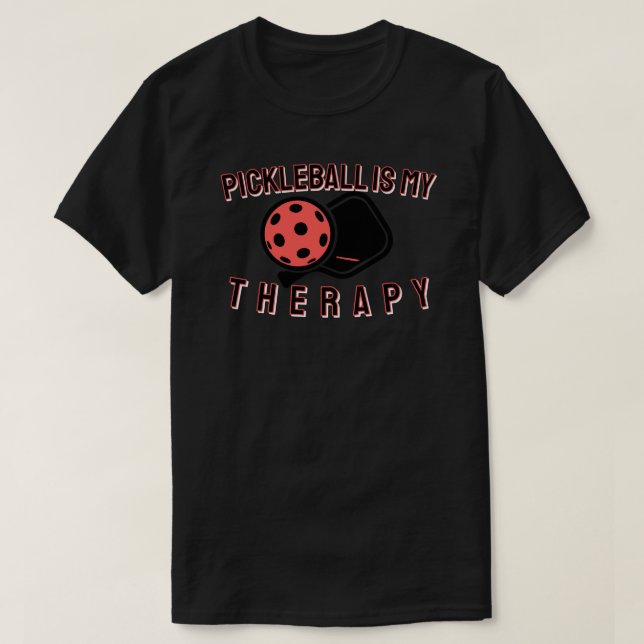 Pickleball är min terapi t shirt (Design framsida)