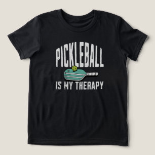 Pickleball är min Vintage för terapipickle boll T Shirt