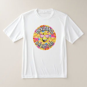 Pickleball är My Lycklig Ställe - färggrafik T Shirt