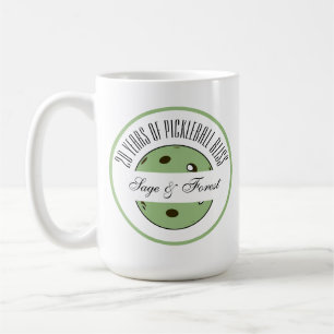 Pickleball-årsjubileum Sage Pickleball Personalize Kaffemugg