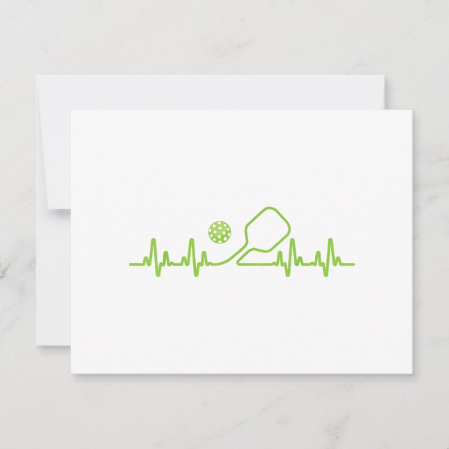 Pickleball Art För manar Women Pickle Boll Pickleb Julkort (Framsida)