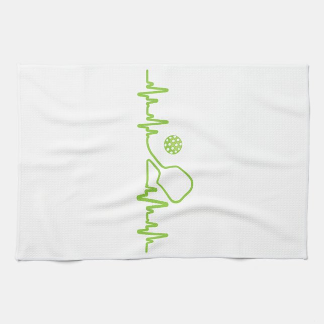 Pickleball Art För manar Women Pickle Boll Pickleb Kökshandduk (Horisontell)