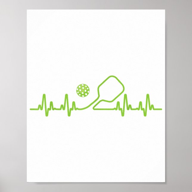 Pickleball Art För manar Women Pickle Boll Pickleb Poster (Framsidan)