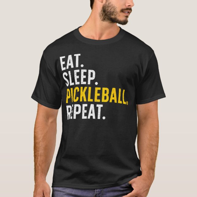 Pickleball Art For Pickleball Player Pickle Ball T Shirt (Framsida)
