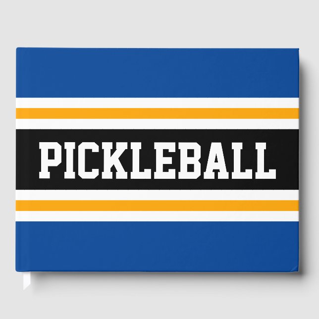 PICKLEBALL Athletic Navy Blue Black Tävla Rand Gästböcker (Framsida)