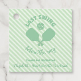 Pickleball Bachelorette Weekend Gåvor Etiketter