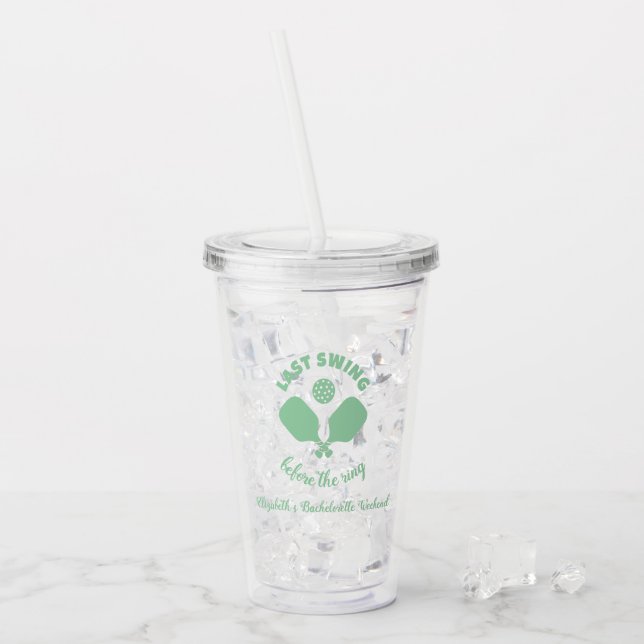 Pickleball Bachelorette Weekend Take Away Mugg (Framsida Ice)