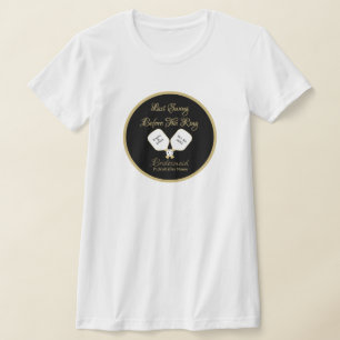 Pickleball Bachfest Bröllopshelg Guld & Vitt T Shirt