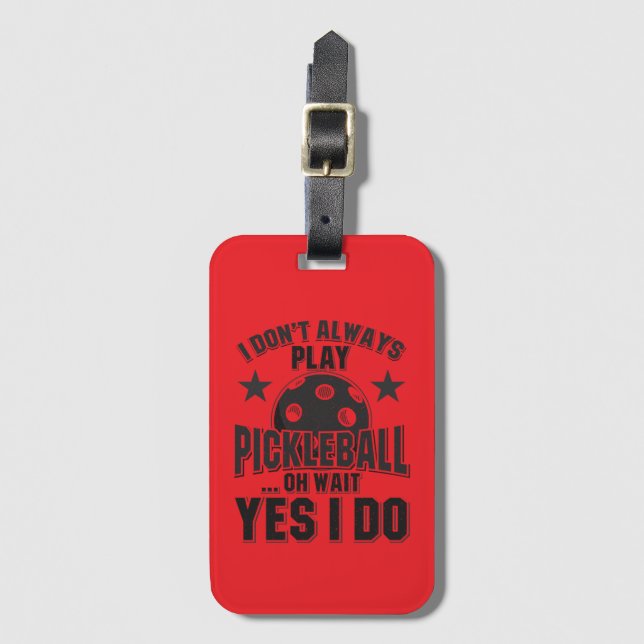 Pickleball Bagagebricka (Framsida vertikal)