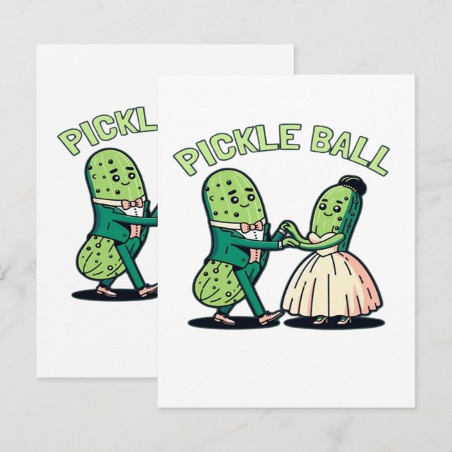 Pickleball Ballsalongdans Tilläggskort (Fram/baksida)