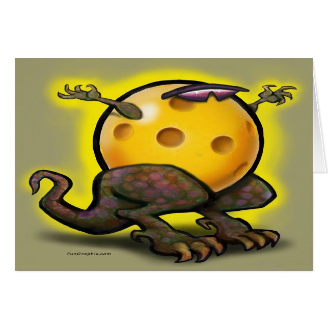 Pickleball-Beast Hälsningskort (Framsidan Horizontal)