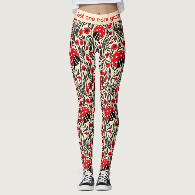 Pickleball Ben och Let Die Leggings (Framsida)