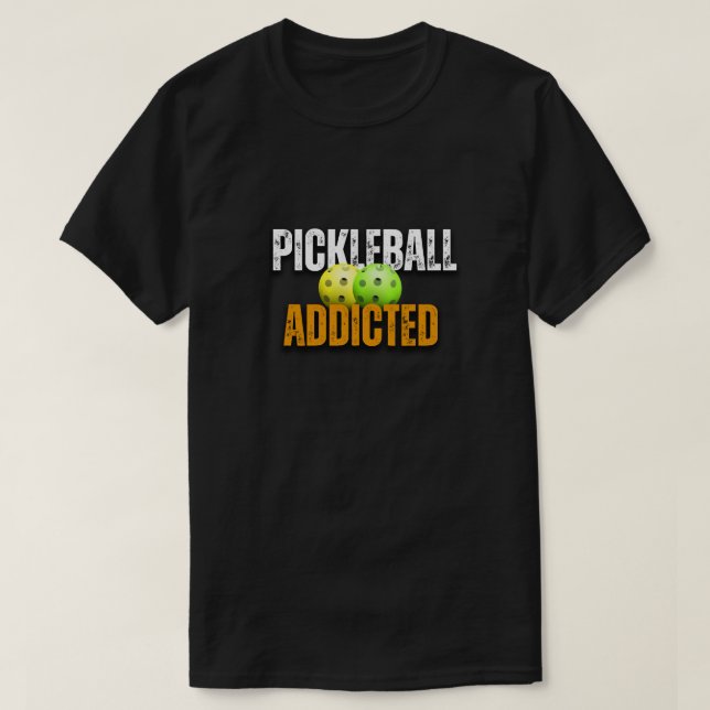 Pickleball Beroende, pickleball T Shirt (Design framsida)