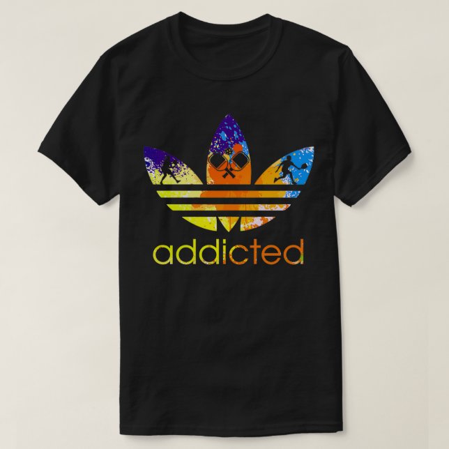 Pickleball beroende vattenfärg Classic TShirt T Shirt (Design framsida)