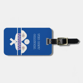 Pickleball Best Grandma Blommigt Paddle Bagagebricka