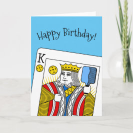 Pickleball Birthday Card - Pickleball Kung Kort