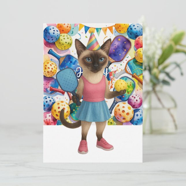 Pickleball Birthday Hälsning (Stående Fram)