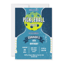 Pickleball Birthday Party Invitation