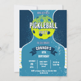 Pickleball Birthday Party Invitation Inbjudningar