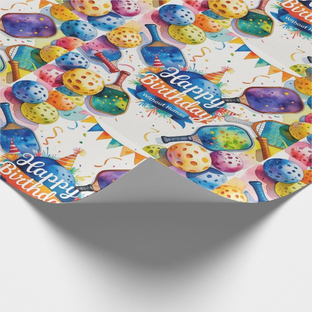 Pickleball Birthday: Wrapping Papper Lakan Presentpapper (Hörn)