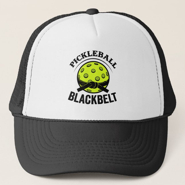 Pickleball Blackbelt - Funny Pickleball Master Keps (Framsida)