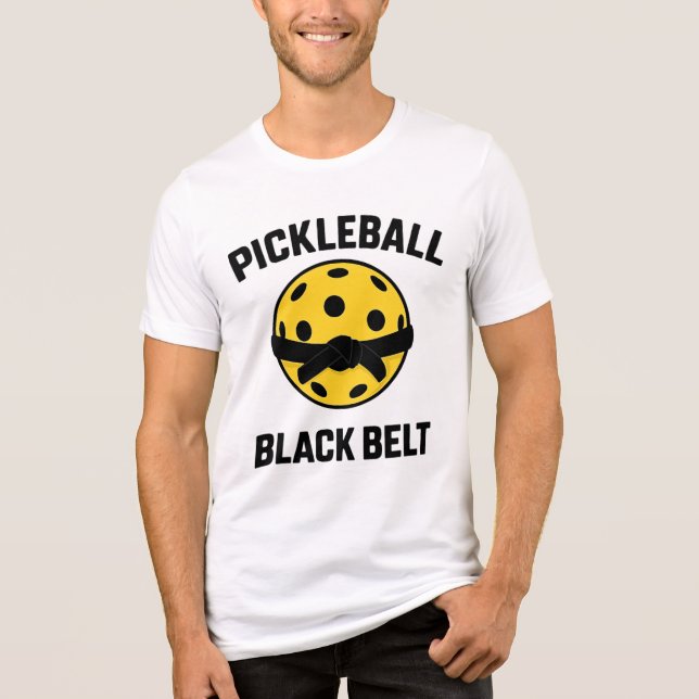 Pickleball BlackBelt T Shirt (Framsida)