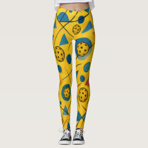 Pickleball Bold Wassily Kandinsky Stil Mönster Leggings