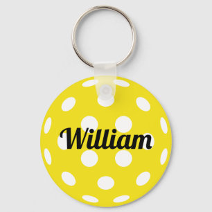 Pickleball Boll Personlig Namn Nyckelring