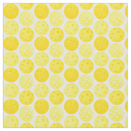 Pickleball Bollar, Gult Pickleball Bollar on White Tyg