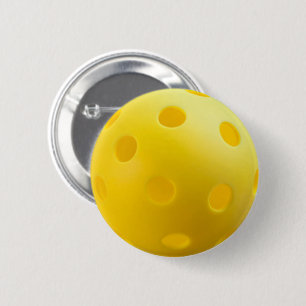 Pickleball Bollar - Gult Pickleball Button Knapp