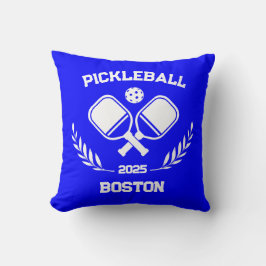 Pickleball Boston 2025 Anpassningsbar Blue Kudde