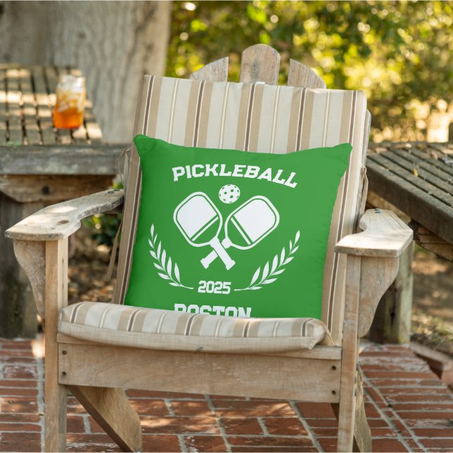 Pickleball Boston 2025 Anpassningsbar Grönt Patio Kudde (Stol)