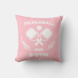 Pickleball Boston 2025 Anpassningsbar Rosa Kudde