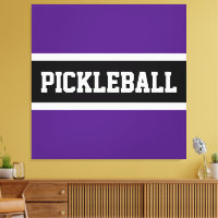 PICKLEBALL-Brev med fet Lila Black Sports