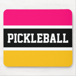 PICKLEBALL Bright Rosa Gult Black White Rand Musmatta