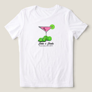 Pickleball Bröllopsdusch Dinks & Drycker Anpassade T Shirt