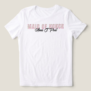Pickleball Bröllopsdusch Maid of Honor Personlig T Shirt