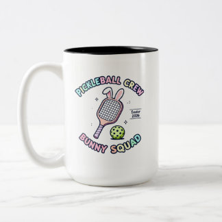 Pickleball Bunny Squad dekalj Två-Tonad Mugg