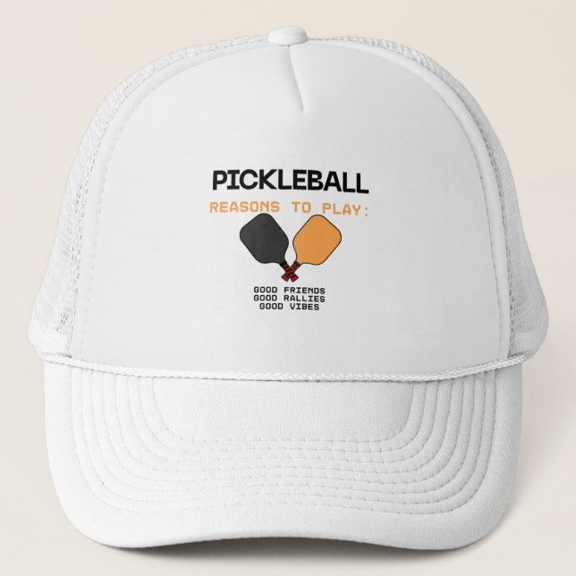 Pickleball Cap – Reasons to Play Keps (Framsida)