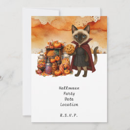Pickleball Cat och Friends Host Halloween fest Inbjudningar