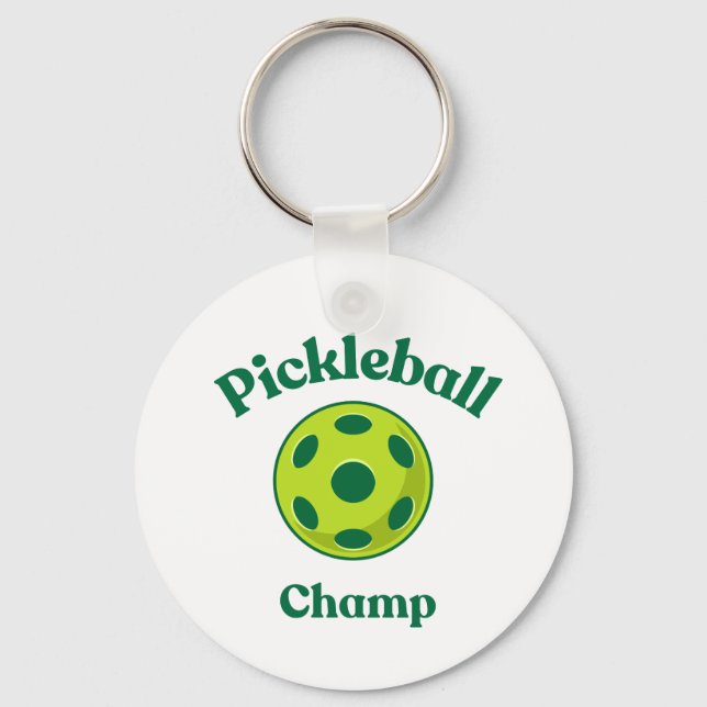 Pickleball Champ Nyckelring (Baksida)