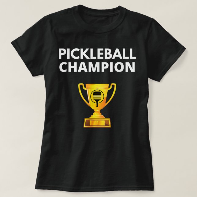 Pickleball Champion Funny PIckleball Trophy 634 T Shirt (Design framsida)