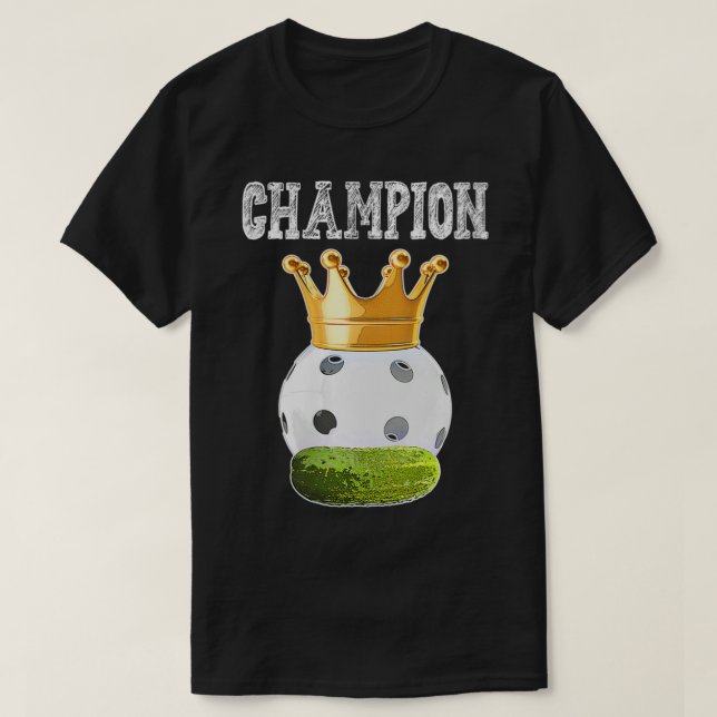 Pickleball Champion Pickleball Trophy T Shirt (Design framsida)