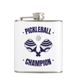 Pickleball Champion Wrapped Flask Fickplunta